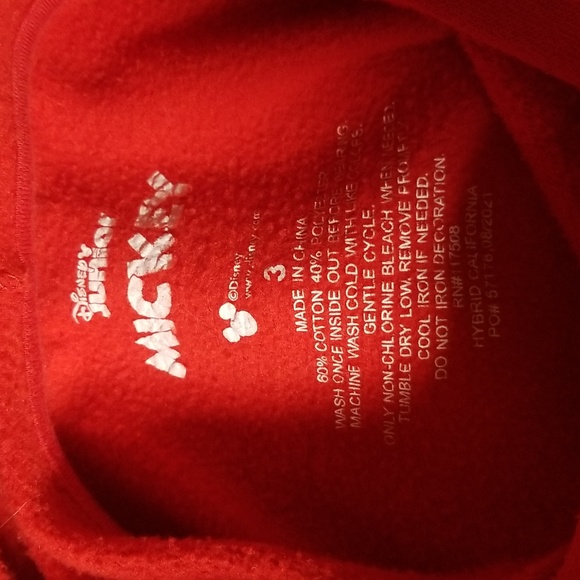 Disney Mickey Mouse Kids Hooded Sweatshirt - Picture 4 of 5